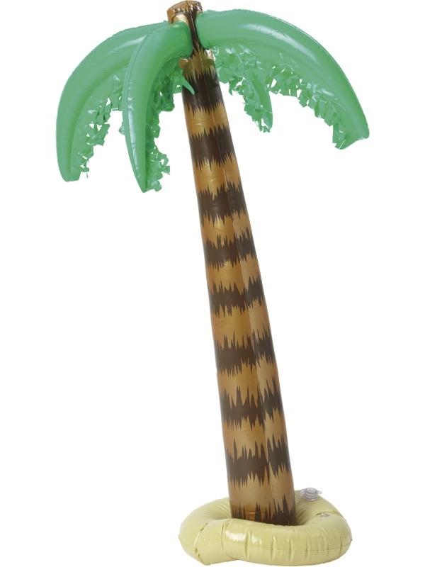 Opblaasbare Palmboom 90cm Groot voor een Hawaii Feest.
