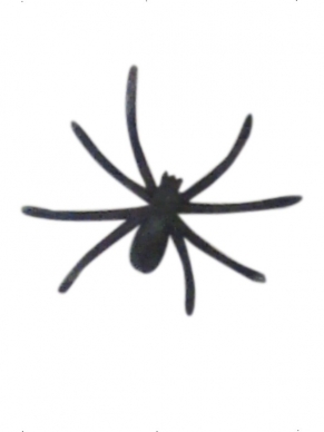 Wit Spinnenweb met 6 Spinnen Halloween Versiering - u kunt het web helemaal uittrekken en vormen zoals u zelf wilt. Leuk voor Halloween of een themafeest!