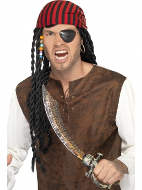 Piraten Aankleedsetje Zwaard Oorbel en Ooglapje