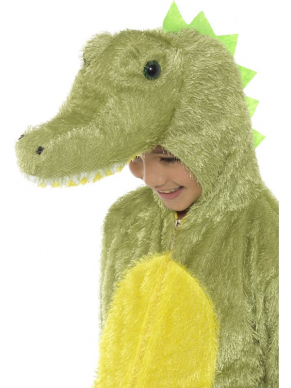 Krokodil Kinder Verkleedkleding. Compleet bodysuit met krokodillen muts. Leuk voor jongens en meisjes.