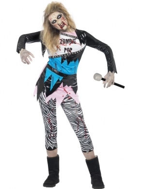 Zombie Popster Tiener Verkleedkleding