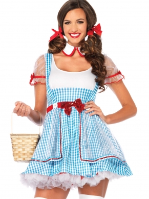 Het land van Oz lijkt me geweldig om heen te gaan, maar zal lang niet zo geweldig zijn als jou verkleedfeestje. Het Oz Beauty Kostuum bestaat uit een jurk met paillet details en bijpassende hals chocker, zodat jij op dat schattige meisje Dorothy lijkt. 