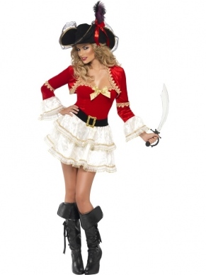 BroFever Boutique Piraten Verkleedkleding. Fever Boutique staat voor sexy en vrouwelijk en top kwaliteit. Inbegrepen is de piraten jurk, de riem en het jasje. De mooie piratenhoed verkopen we los in onze webwinkel.