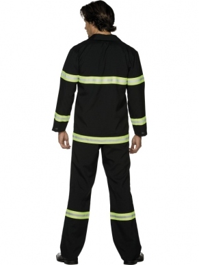 Fever Brandweerman Verkleedkleding. Inbegrepen is de broek en de jas. De helm verkopen we los in onze webwinkel.