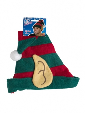 Elf Muts met Oren - maakt je Elf kostuum helemaal af! Wij verkopen nog vele andere Kerst accessoires in onze webshop.