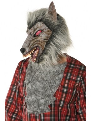 Weerwolf Heren Verkleedkleding. Inbegrepen is de Het shirt, de harige weerwolf borst, handschoenen en masker.