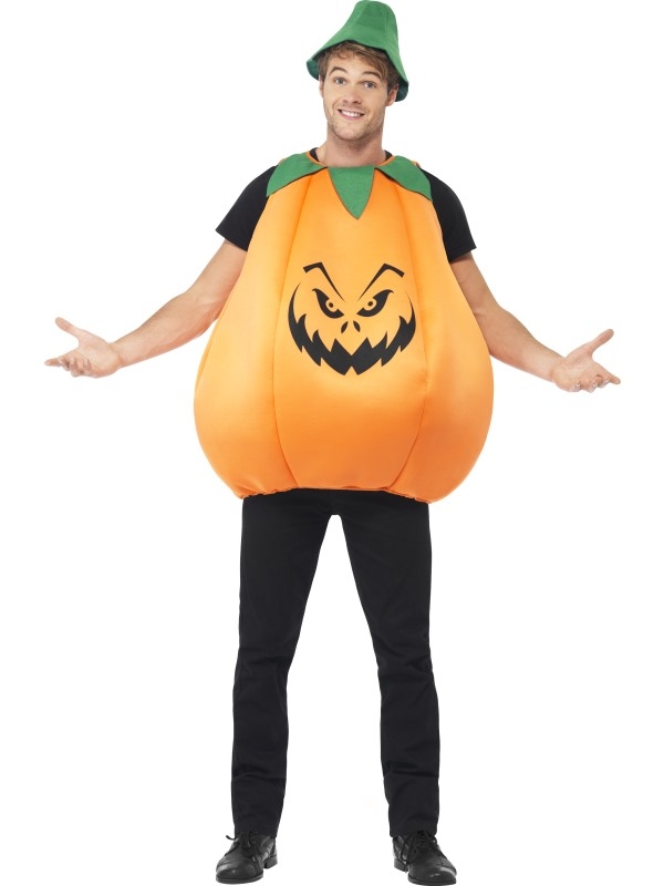 Ga deze Halloween voor het leuke Pumpkin Halloween Kostuum! Het kostuum bestaat uit een bol staand pompoen shirt met bijpassend hoedje. Kijk ook op onze website voor schmink setjes en vele accessoires om de outfit compleet te maken!