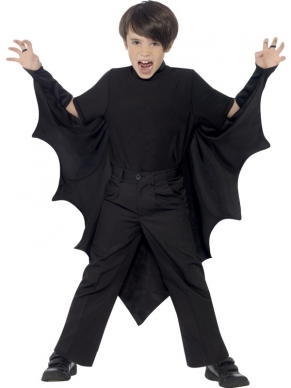 Vampire Bat Halloween Vleugels - zwarte vleermuis vleugels, perfect voor Halloween! Deze cape kan door zowel jongens als meisjes worden gedragen.
