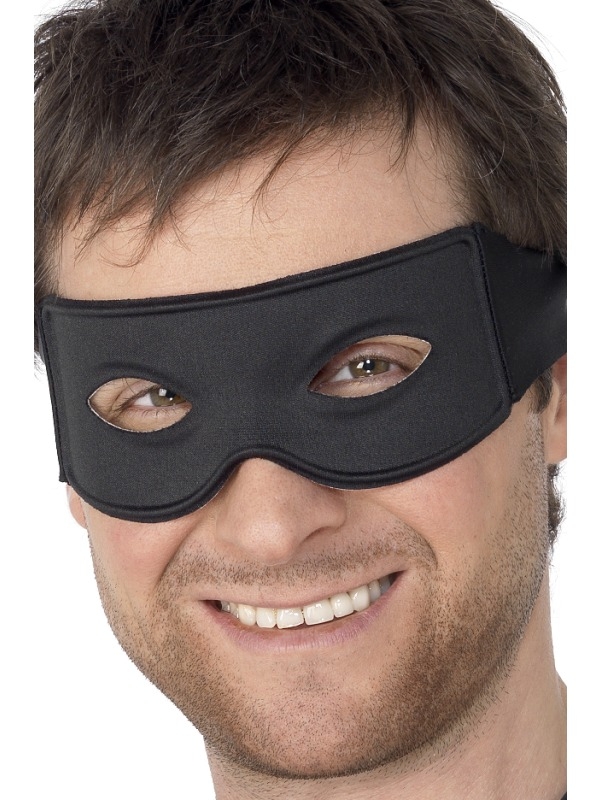 Bandit Oogmasker en Sjaal - simpel zwart oogmasker met sjaal.