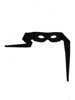 Bandit Oogmasker en Sjaal - simpel zwart oogmasker met sjaal.