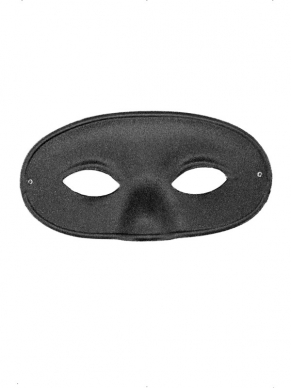 Burglar Oogmasker - simpel zwart oogmasker dat ook de neus bedekt.