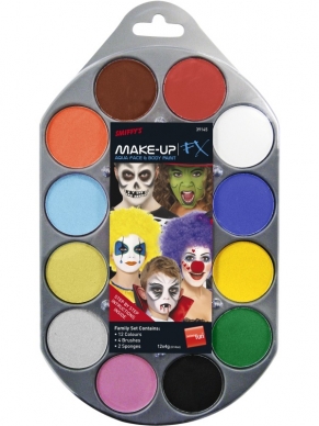 Make-Up FX Palet 12 Kleuren Schmink Op Waterbasis
