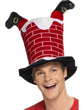 Kerstman in Schoorsteen Hoed - maakt je Kerst kostuum helemaal af! Wij verkopen nog vele andere Kerst accessoires in onze webshop.