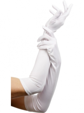 Witte Lange Handschoenen