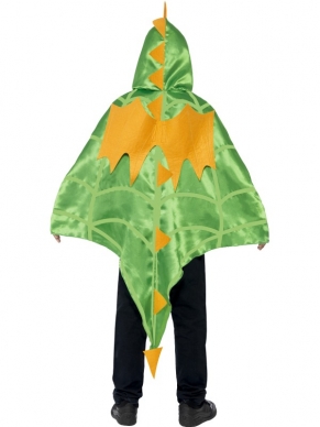 Draak Kinder Cape - cape met draak print, capuchon en staart. We verkopen nog veel meer leuke capes in onze webshop!