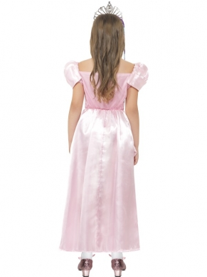 Sleeping Princess Kinder Kostuum - Doornroosje kostuum, inclusief lichtroze jurk met details. We verkopen ook diverse kroontjes en andere prinsessen accessoires in onze webshop!