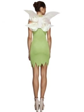 Het Fever Magical Fairy Kostuum van een hele mooie kwaliteit. Inbegrepen is het mooie groene jurkje met de vleugels.Maak je outfit af met mooie hold-ups, feestelijke nep wimpers en kanten handschoentjes!