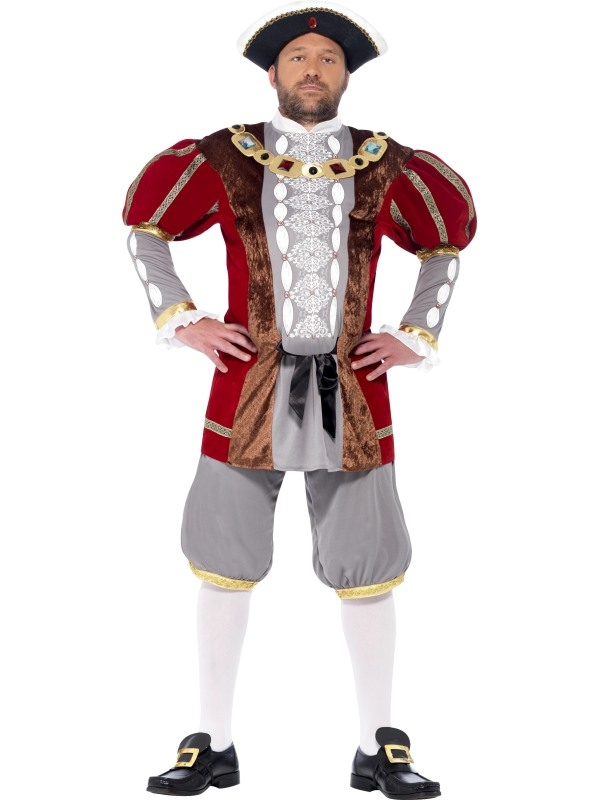 Voel je als een echte koning in dit Henry de vijfde kostuum. Inbegrepen de jas en broek.
Maak je outfit af met de bijpassende hoed!