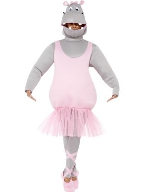 Geweldig Ballerina Nijlpaard (hippo) Kostuum, van foam!