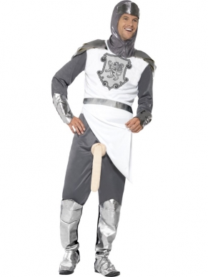 A Knight To Remember Kostuum.Hilarische verkleedkleding, inbegrepen zijn het tuniek, de broek en de hoed! 